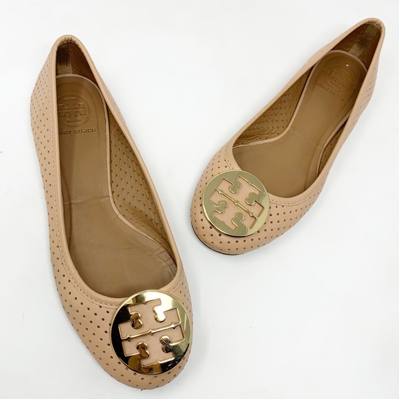 Tory Burch | Shoes | Tory Burch Perforated Sable Neva Flats | Poshmark